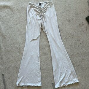 Shein White Flare Pants